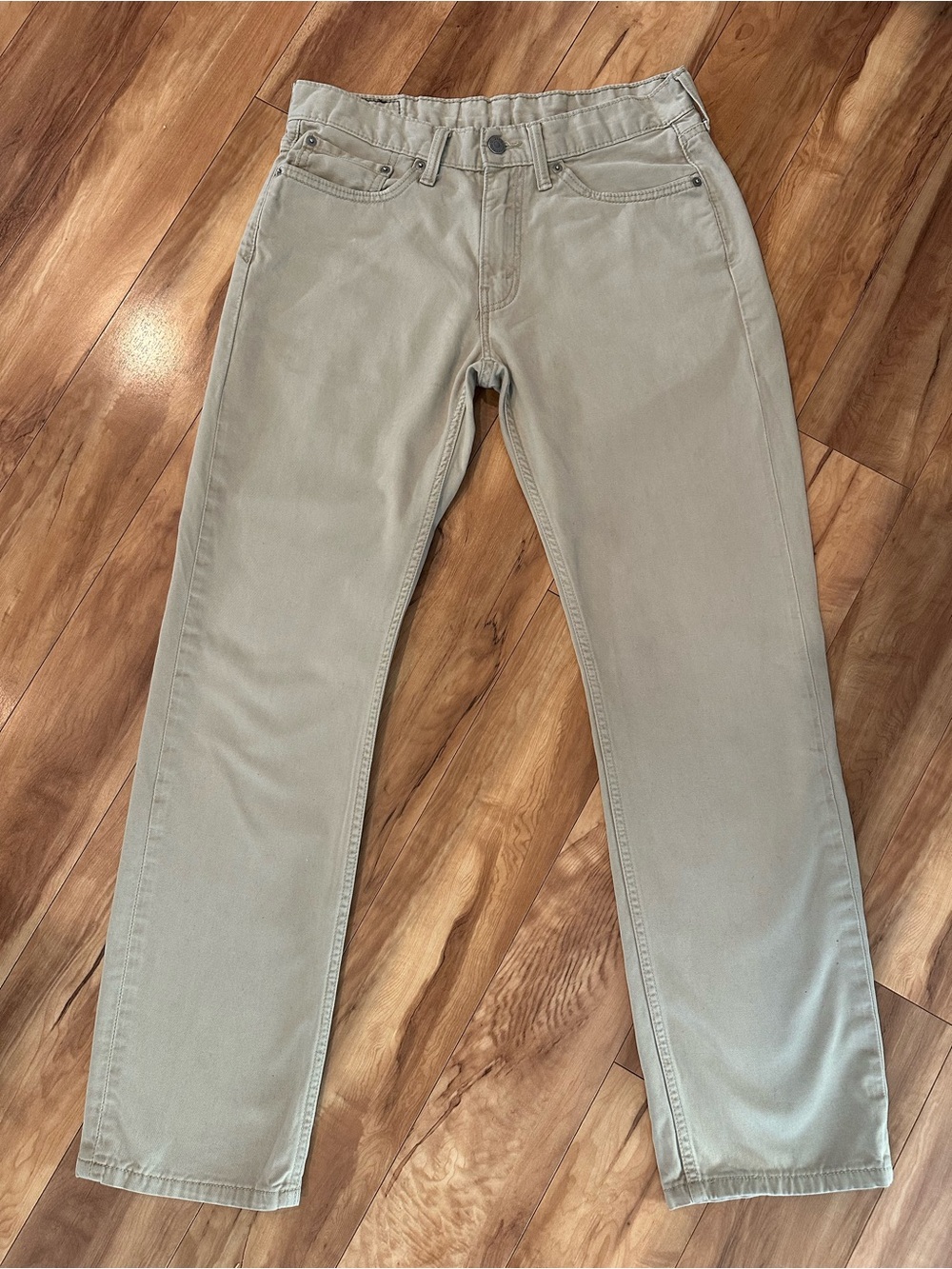 Levi’s 514 Straight Fit Jeans Men’s 32x32 Beige Khaki Tan 100% Cotton